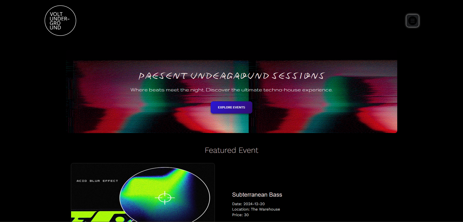Volt Underground project screenshot